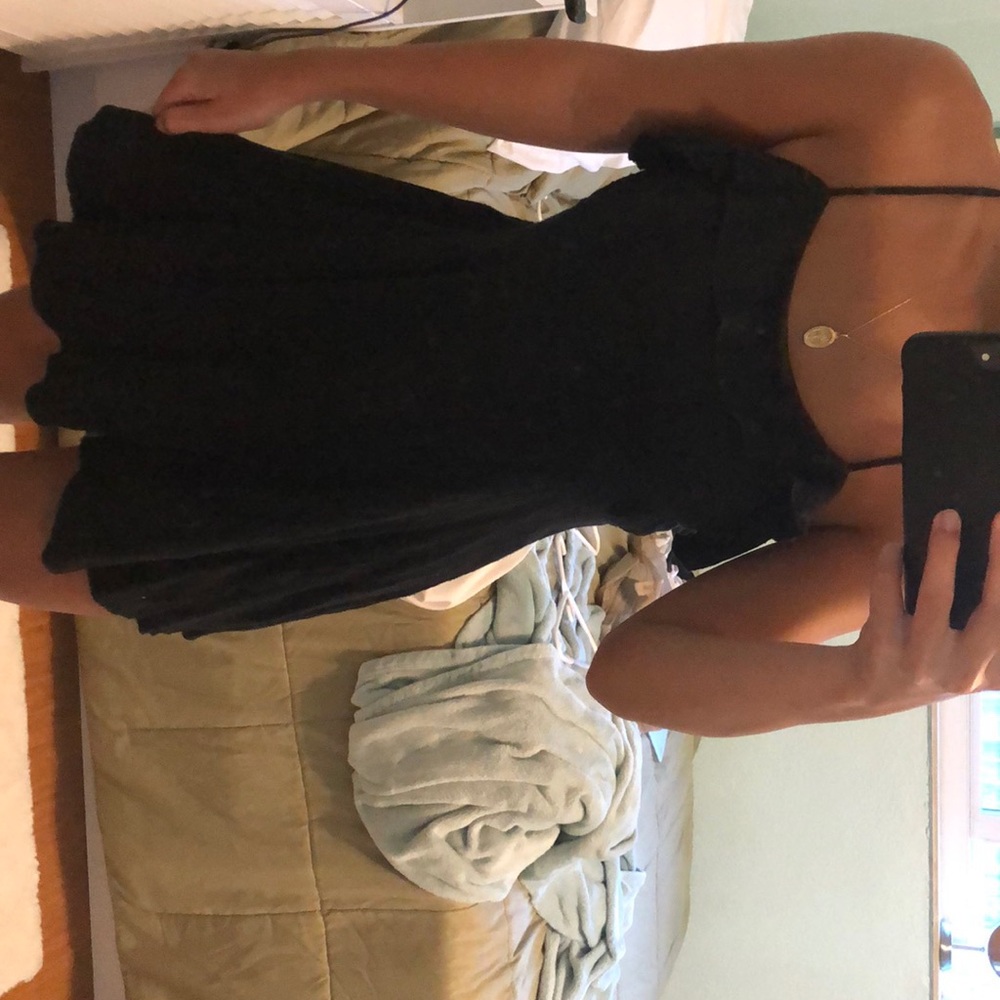 Black short beachy dress